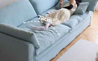 什么樣的沙發(fā)坐著最舒服，樸琢沙發(fā)輕薄扶手設(shè)計(jì)，白鵝絨+新雪麗棉