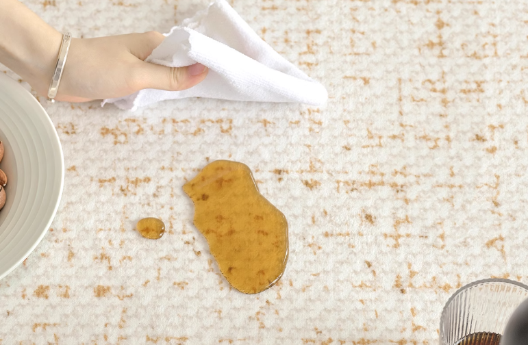 哪種地毯防水效果最好，0甲醛安全耐用防水免打理奶油風(fēng)地毯-第9張圖片-文巢好物